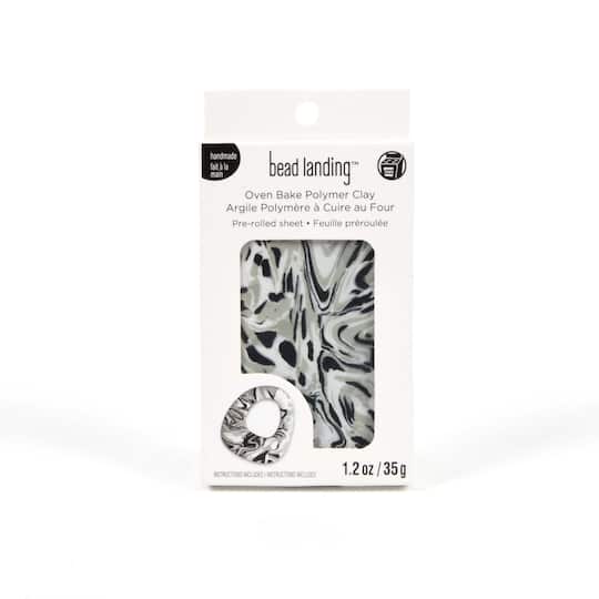 Gray Marble Oven Bake Polymer Clay by Bead Landing&#x2122;